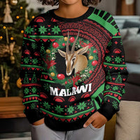 Malawi Christmas Kid Ugly Christmas Sweater Thompson Gazelle - African Pattern - Wonder Print Shop