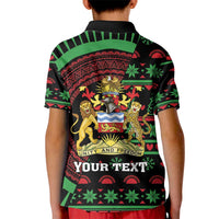 Personalized Malawi Christmas Kid Polo Shirt Thompson Gazelle - African Pattern - Wonder Print Shop