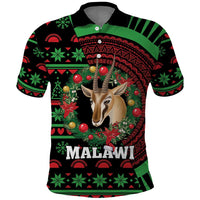 Personalized Malawi Christmas Polo Shirt Thompson Gazelle - African Pattern - Wonder Print Shop