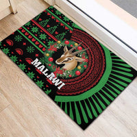 Malawi Christmas Rubber Doormat Thompson Gazelle - African Pattern - Wonder Print Shop