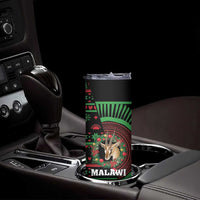 Personalized Malawi Christmas Skinny Tumbler Thompson Gazelle - African Pattern - Wonder Print Shop