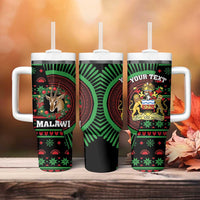 Personalized Malawi Christmas Tumbler With Handle Thompson Gazelle - African Pattern - Wonder Print Shop