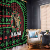 Malawi Christmas Window Curtain Thompson Gazelle - African Pattern - Wonder Print Shop