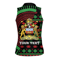 Personalized Malawi Christmas Women Sleeveless Polo Shirt Thompson Gazelle - African Pattern - Wonder Print Shop