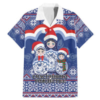 Russia Christmas Family Matching Mermaid Dress and Hawaiian Shirt Santa Matryoshka Doll - Wonder Print Shop