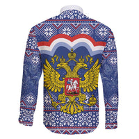 Russia Christmas Family Matching Tank Maxi Dress and Hawaiian Shirt Santa Matryoshka Doll - Wonder Print Shop