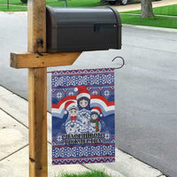 Russia Christmas Garden Flag Santa Matryoshka Doll - Wonder Print Shop