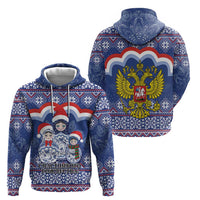 Russia Christmas Hoodie Santa Matryoshka Doll - Wonder Print Shop