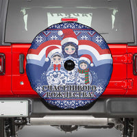 Russia Christmas Spare Tire Cover Santa Matryoshka Doll - Wonder Print Shop