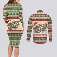 67 Six Seven Funny Meme Christmas Couples Matching Long Sleeve Bodycon Dress and Long Sleeve Button Shirt Funny Xmas - Wonder Print Shop