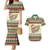 67 Six Seven Funny Meme Christmas Couples Matching Mermaid Dress and Hawaiian Shirt Funny Xmas - Wonder Print Shop