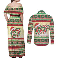 67 Six Seven Funny Meme Christmas Couples Matching Off Shoulder Maxi Dress and Long Sleeve Button Shirt Funny Xmas - Wonder Print Shop