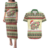 67 Six Seven Funny Meme Christmas Couples Matching Puletasi and Hawaiian Shirt Funny Xmas - Wonder Print Shop