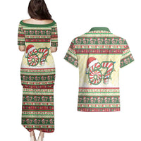 67 Six Seven Funny Meme Christmas Couples Matching Puletasi and Hawaiian Shirt Funny Xmas - Wonder Print Shop