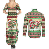 67 Six Seven Funny Meme Christmas Couples Matching Summer Maxi Dress and Long Sleeve Button Shirt Funny Xmas - Wonder Print Shop