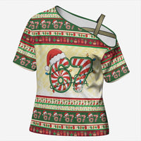 67 Six Seven Funny Meme Christmas Cross Shoulder Shirt Funny Xmas - Wonder Print Shop