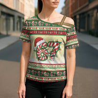 67 Six Seven Funny Meme Christmas Cross Shoulder Shirt Funny Xmas - Wonder Print Shop