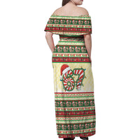 67 Six Seven Funny Meme Christmas Family Matching Off Shoulder Maxi Dress and Hawaiian Shirt Funny Xmas - Wonder Print Shop