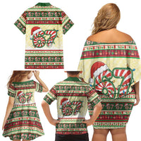 67 Six Seven Funny Meme Christmas Family Matching Off Shoulder Short Dress and Hawaiian Shirt Funny Xmas - Wonder Print Shop