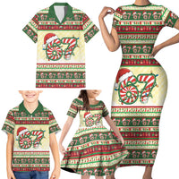 67 Six Seven Funny Meme Christmas Family Matching Short Sleeve Bodycon Dress and Hawaiian Shirt Funny Xmas - Wonder Print Shop