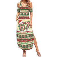 67 Six Seven Funny Meme Christmas Family Matching Summer Maxi Dress and Hawaiian Shirt Funny Xmas - Wonder Print Shop