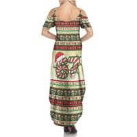 67 Six Seven Funny Meme Christmas Family Matching Summer Maxi Dress and Hawaiian Shirt Funny Xmas - Wonder Print Shop