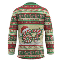 67 Six Seven Funny Meme Christmas Hockey Jersey Funny Xmas - Wonder Print Shop