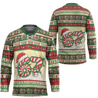 67 Six Seven Funny Meme Christmas Hockey Jersey Funny Xmas - Wonder Print Shop