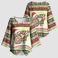 67 Six Seven Funny Meme Christmas Kimono Sleeve Blouse Funny Xmas - Wonder Print Shop