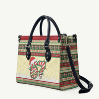 67 Six Seven Funny Meme Christmas Leather Bag Funny Xmas - Wonder Print Shop