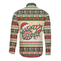67 Six Seven Funny Meme Christmas Long Sleeve Button Shirt Funny Xmas - Wonder Print Shop