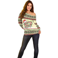 67 Six Seven Funny Meme Christmas Off Shoulder Sweater Funny Xmas - Wonder Print Shop