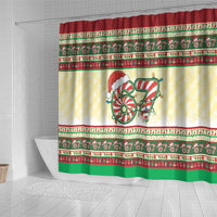 67 Six Seven Funny Meme Christmas Shower Curtain Funny Xmas - Wonder Print Shop