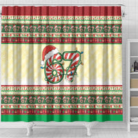 67 Six Seven Funny Meme Christmas Shower Curtain Funny Xmas - Wonder Print Shop