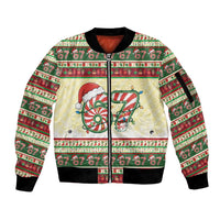 67 Six Seven Funny Meme Christmas Sleeve Zip Bomber Jacket Funny Xmas - Wonder Print Shop