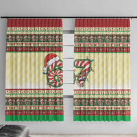 67 Six Seven Funny Meme Christmas Window Curtain Funny Xmas - Wonder Print Shop