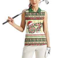 67 Six Seven Funny Meme Christmas Women Sleeveless Polo Shirt Funny Xmas - Wonder Print Shop