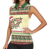 67 Six Seven Funny Meme Christmas Women Sleeveless Polo Shirt Funny Xmas - Wonder Print Shop