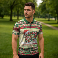 67 Six Seven Funny Meme Christmas Zipper Polo Shirt Funny Xmas - Wonder Print Shop