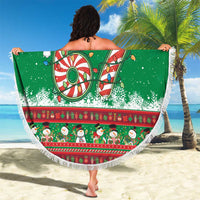 67 Six Seven Funny Meme Christmas Beach Blanket Funny Xmas - Wonder Print Shop