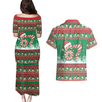 67 Six Seven Funny Meme Christmas Couples Matching Puletasi and Hawaiian Shirt Funny Xmas - Wonder Print Shop