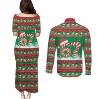 67 Six Seven Funny Meme Christmas Couples Matching Puletasi and Long Sleeve Button Shirt Funny Xmas - Wonder Print Shop