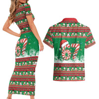 67 Six Seven Funny Meme Christmas Couples Matching Short Sleeve Bodycon Dress and Hawaiian Shirt Funny Xmas - Wonder Print Shop