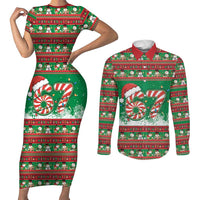 67 Six Seven Funny Meme Christmas Couples Matching Short Sleeve Bodycon Dress and Long Sleeve Button Shirt Funny Xmas - Wonder Print Shop
