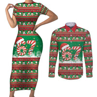 67 Six Seven Funny Meme Christmas Couples Matching Short Sleeve Bodycon Dress and Long Sleeve Button Shirt Funny Xmas - Wonder Print Shop