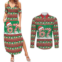 67 Six Seven Funny Meme Christmas Couples Matching Summer Maxi Dress and Long Sleeve Button Shirt Funny Xmas - Wonder Print Shop