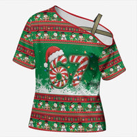 67 Six Seven Funny Meme Christmas Cross Shoulder Shirt Funny Xmas - Wonder Print Shop