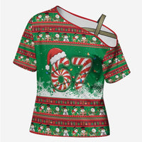 67 Six Seven Funny Meme Christmas Cross Shoulder Shirt Funny Xmas - Wonder Print Shop