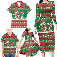 67 Six Seven Funny Meme Christmas Family Matching Long Sleeve Bodycon Dress and Hawaiian Shirt Funny Xmas - Wonder Print Shop