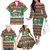 67 Six Seven Funny Meme Christmas Family Matching Off The Shoulder Long Sleeve Dress and Hawaiian Shirt Funny Xmas - Wonder Print Shop